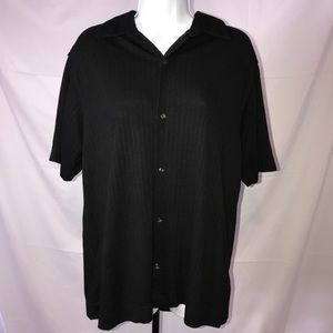 Lord and Taylor black half sleeve shirt
